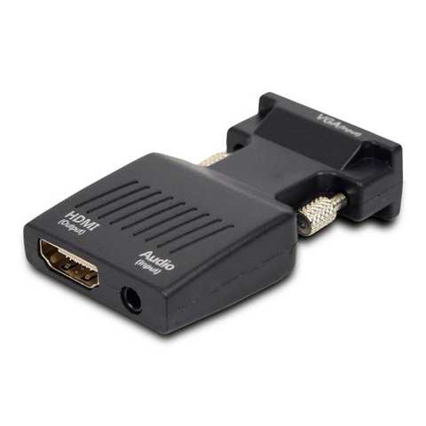 Адаптер - переходник VGA - HDMI PRO MINI, черный