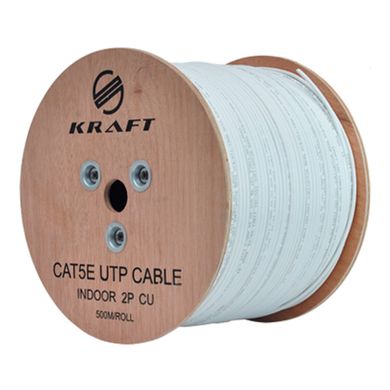Kraft UTP PVC 2PR Cat5Е 0.5 мм (500 м)