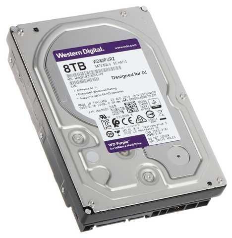 Жесткий диск Western Digital Purple 8TB 256MB 7200rpm WD82PURZ 3.5