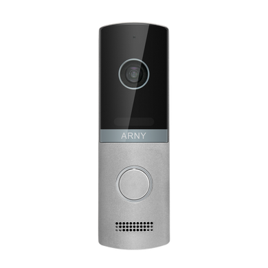 HD комплект відеодомофону AVD-709 White + AVP-NG230 Silver 1MPX + замок Arny Rim