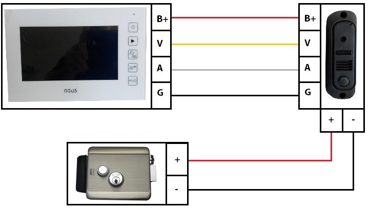 Схема подключения домофона к вызывной панели
